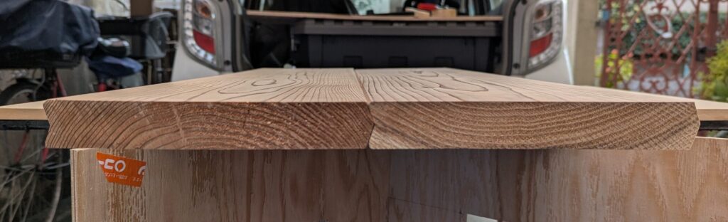 接合箇所は表と裏を反対にする