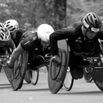 車いす競争の写真